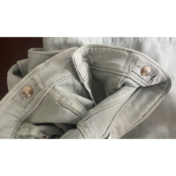 Abercrombie Kids High-Rise Girls11/12 Short Wide Leg Pants Light Green Adj Waist - Picture 9 of 9